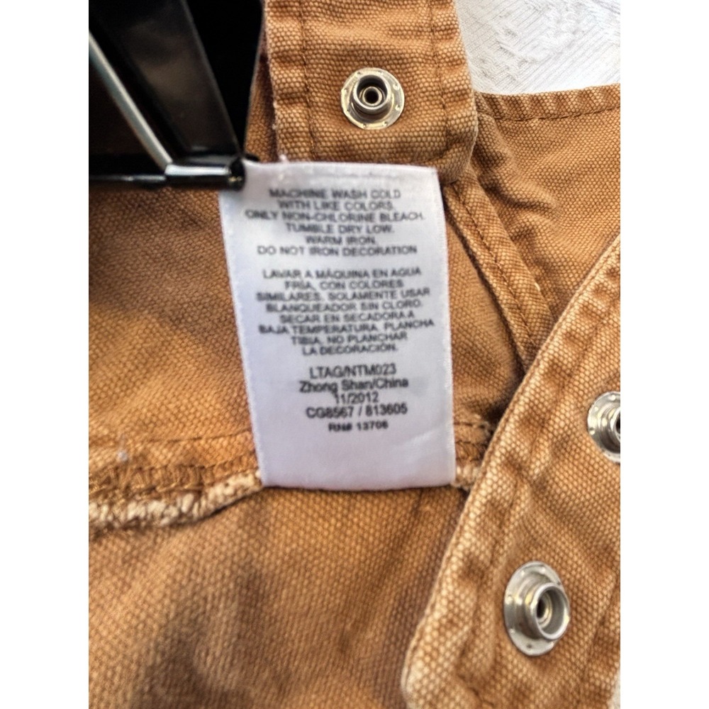 Carhartt Brown Baby Toddler Overalls Size 18M Unisex - Picture 4 of 6